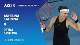 Anhelina Kalinina v Petra Kvitova Extended Highlights | Australian Open 2023 Second Round