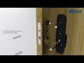 How to install OZ-FDL-05 Life Std UNIQ Smart Door Lock (SPEEDY SERIES) | Ozone