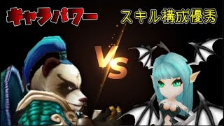 【サマナーズウォー】スキル並び最強の「アリア」VSキャラパワー最強モンスター「水パンダ」【ギルドバトル695】