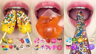 asmr 30 MINUTES EMOJI FOOD CHALLENGE SATISFYING RELAXING 30분 이모지 먹방 모음집 eating sounds