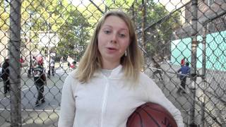 Stella from Amsterdam, Netherlands visiting NYC talks about her first hoop