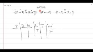 Example Problem Demo: Unit 2 Shortened Truth Table