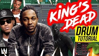 Jay Rock, Kendrick Lamar, Future, James Blake - King's Dead (DRUM TUTORIAL on FL Studio 12)