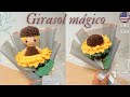 Girasol reversible a crochet 🌻MAGIC SUNFLOWER crochet doll- english subtitles tutorial