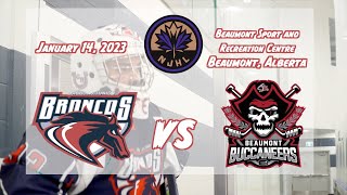 Gibbons Broncos vs Beaumont Buccaneers | NJHL | January 14 2023