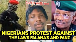 E DON HAPPEN MANY NIGERIAS PROTEST AGAINST THE LAWS OF VDM AND FALANA'S CASE