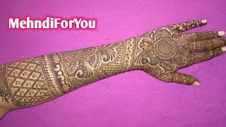 Full Hand Bridal Mehndi Design Indian Henna Mehendi Design 58