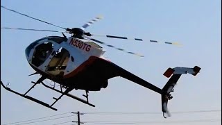 MD530F Extreme Landing  MD Helicopter N530TG Hughes 500 Ex Las Vegas Metropolitan Police Department