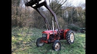 NUFFIELD 4/25 2WD Compact Tractor with Loader and Muck Fork, Diesel, Leyland