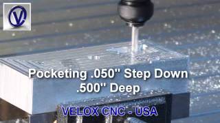 VELOX CNC Router - Cutting billet aluminum 6061 .500\