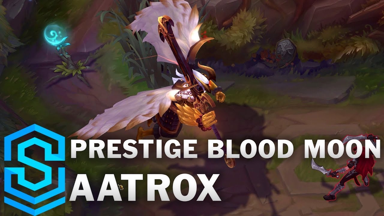 Prestige Blood Moon Aatrox Skin Spotlight - League Of Legends - YouTube