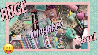 HUGE MICHAELS HAUL!! SCRAPBOOK HAUL+ HAPPY MAIL \u0026 PLANNER SUPPLIES!!!