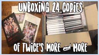 Unboxing 24 copies of twice’s 9th mini album More & More