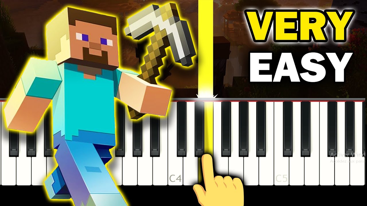 Minecraft Theme Sweden C418 Very Easy Piano Tutorial Chords