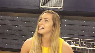 Hallie Thome on 2,000 points, 1,000 rebounds, WNBA aspiration