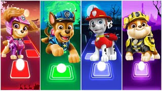 PAW PATROL : THE MIGHTY MOVIE MARSHALL 🌟 CHASE 🌟 SKYE 🌟 ROCKY ☄️ TILES HOP EDM RUSH!