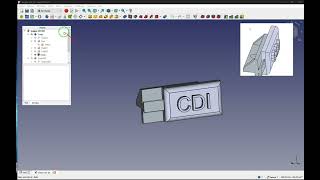 Prise en main FreeCAD 1.0 - Insigne 3D Etape 1