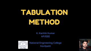 Tabulation Method |solving technique in linear convolution|