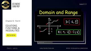 Review of Chapter 6 (Lesson 4) | Equations, Functions, & Inequalities | Kaplan | Math Test Prep
