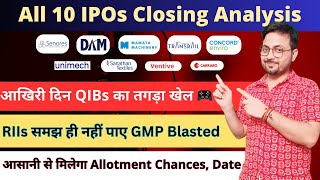 Allotment chances | Date , Gain \u0026 More in All IPOs | Mamta IPO | transrail ipo | Dam IPO | Ankur