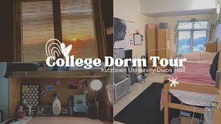 COLLEGE DORM TOUR *SENIOR YEAR* | Kutztown University Dixon Hall