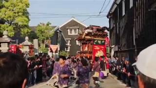 2018 半田市下半田地区祭礼 業葉神社曳込み