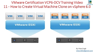 VMware Certification VCP6 (DCV) Training - 11 How to Create Virtual Machine Clone on vSphere 6.0