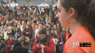 Students Across Bay Area Walk Out Of Class To Call For Increased Gun Control