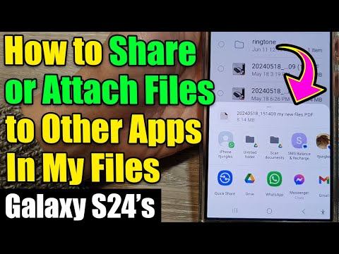 Galaxy S24/S24 Ultra: Cómo compartir o adjuntar archivos desde "Mis archivos" ️