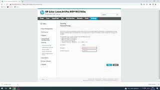 How to set up admin password on Hp Color LaserJet Pro / Enable password for settings on Hp LaserJet