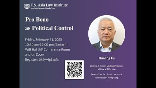 Pro Bono as Political Control: Public Legal Services in China