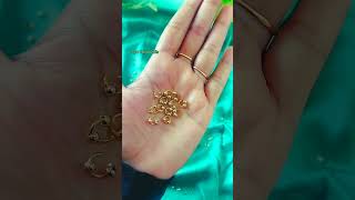 ഇത് കണ്ടാൽ സ്വർണം അല്ലെന്ന് പറയേ ഇല്ല | Golden Earrings  #diycraft #ytshorts #shortsviral  #shorts