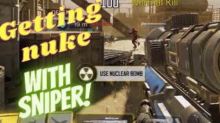 Call of duty nuke with snipping