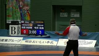 2020年天皇杯全日本選手権　W55kg級　3位決定戦　今井佑海（日大）○［3-0］●吉柴未彩輝（大東大）