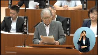 福井市議会　令和元年6月定例会　7月1日本会議（一般質問2）堀江廣海 手話通訳挿入