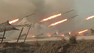 РСЗО на полигоне Капустин Яр