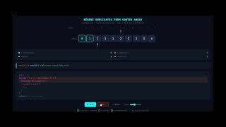 Remove Duplicates from Sorted Array - Two Pointer Dry Run | LeetCode 26