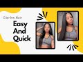 Clip Ins Extensions HACK!🥶Easy & Quick Natural Hairstyle With Clip Ins Hair Ft  #ELFINHAIR