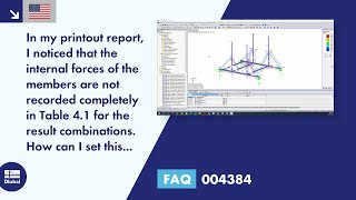 [EN] FAQ 004384 | In my printout report, I noticed that the internal forces of the members are no...