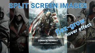 Split Screen Images (HTML & CSS)