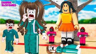 FAMÍLIA BLOXGAMES joga SQUID GAME MISSIONS no ROUND 6 do ROBLOX! (Squid Game)