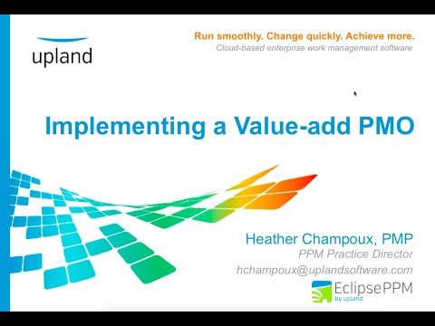 Setting Up a PMO Tips to Implementing a Value add PMO - Overview Setting Up a PMO Tips to Implementing a Value add PMO - Overview