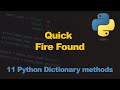Every Python Dictionary Method in 5 Minutes.