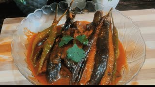 Kashmiri Khatte Baingan/ tchok wangan/easy Brinjal  \u0026 tamarind recipe