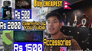 Youtube\u0026 Gaming Acessories in Cheapest price सबै सामान सस्तो मुल्यमा।