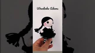 Wandinha Adams! Amigurumi Wednesday Adams! #amigurumi #diy #receitaamigurumi #chaveiro #wednesday