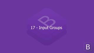 17 - Input Groups [Bootstrap 4]