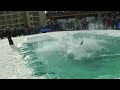 insane ski fail at crested butte slush huck pond skimming