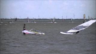 Eric and Alex Cornelissen, Ron and Sjors van Dijk windsurfing Strand Horst june 2012