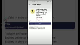 Walgreens cash back